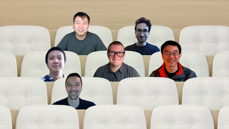 Photo of the Mixed Reality Video Calling hackathon project team