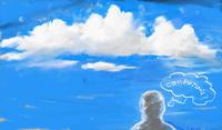 Pastel clouds - (Cloud computing??)