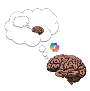 Brain thinking about a brain thinking about a brain