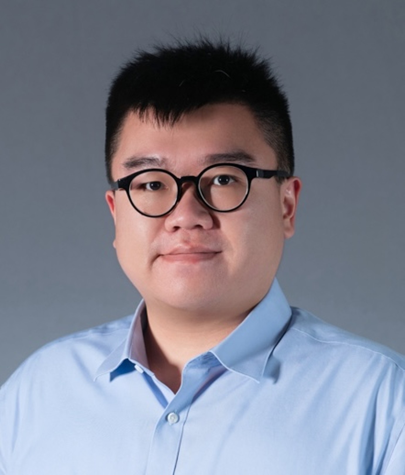 a man wearing glasses