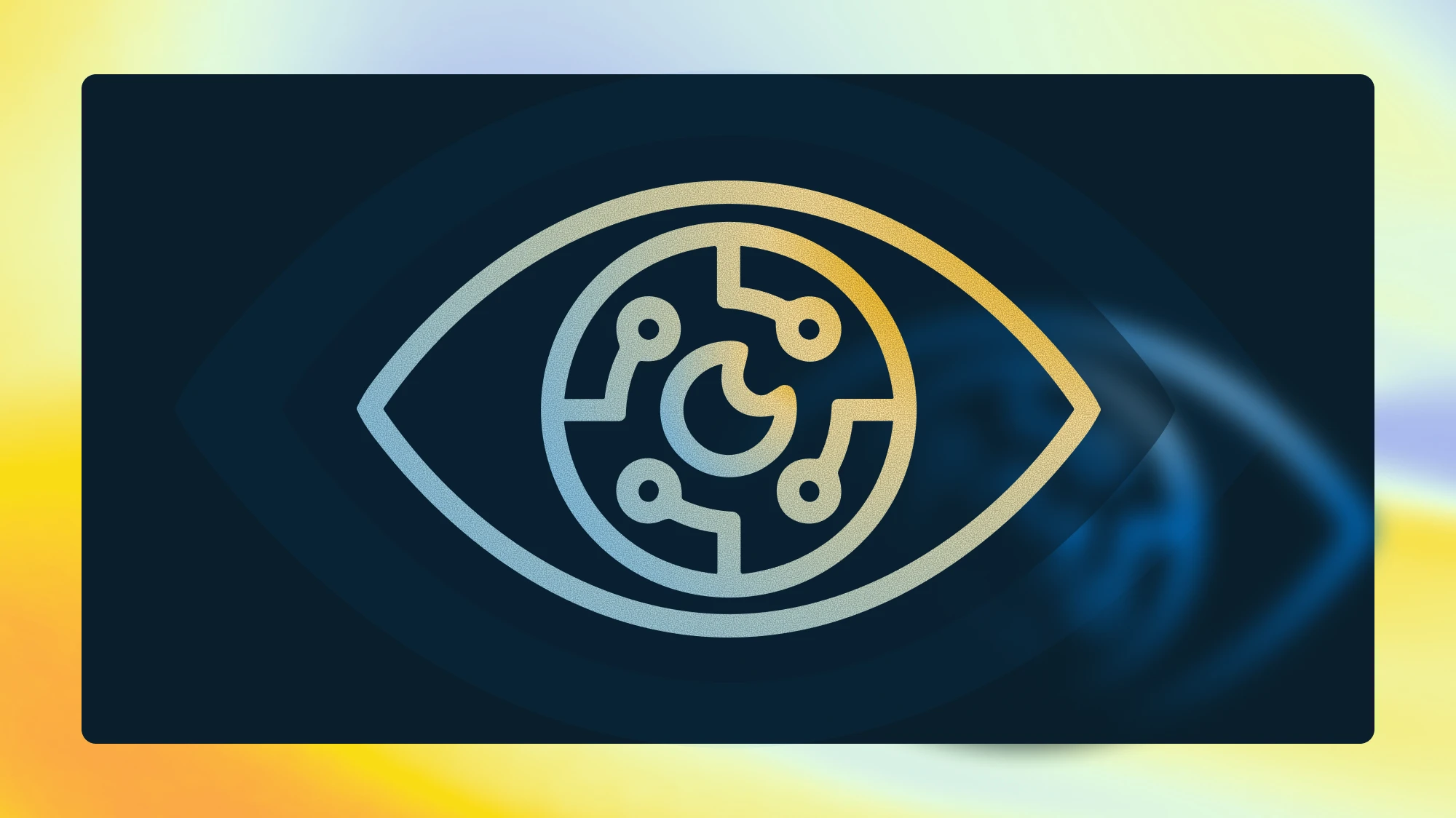 Graphic of an eye representing a threat actor abusing a malicious AI extension to steal LLM chat history