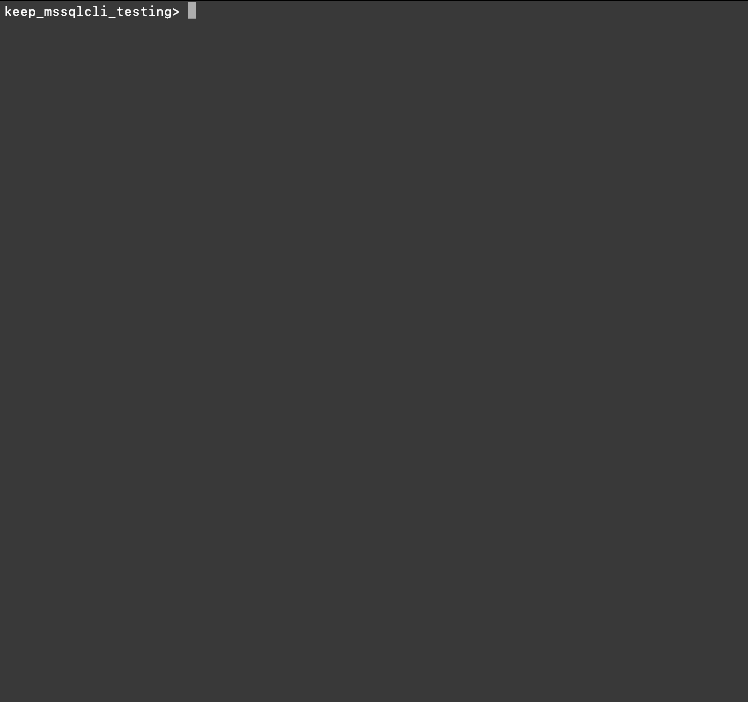 intellisense in mssql-cli